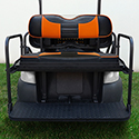 RHOX Rhino Aluminum Seat Kit, Rally Black/Orange, Club Car Tempo, Precedent 04+
