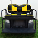 RHOX Rhino Aluminum Seat Kit, Rally Black/Yellow, Club Car Tempo, Precedent 04+