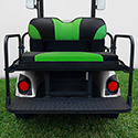 RHOX Rhino Aluminum Seat Kit, Sport Black/Green, Yamaha Drive
