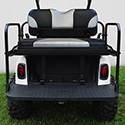 RHOX Rhino Aluminum Seat Kit, Sport Black/Silver, E-Z-Go RXV 08+