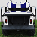 RHOX Rhino Aluminum Seat Kit, Rally White/Blue, E-Z-Go RXV 08+