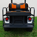 RHOX Rhino Aluminum Seat Kit, Rally Black/Orange, Yamaha Drive2