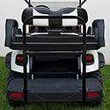 RHOX Rhino Aluminum Seat Kit, Rally Black/White, E-Z-Go TXT 96+
