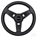 Giazza Steering Wheel, Black, Club Car DS Hub 84+