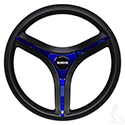 Brenta ST Steering Wheel, Blue Insert, Club Car Tempo, Onward, Precedent Hub