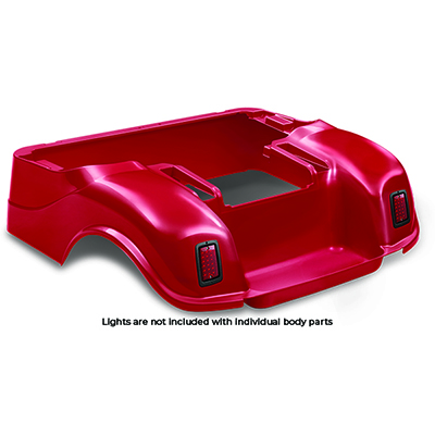 DoubleTake Rear Body, E-Z-Go TXT 96+, Red