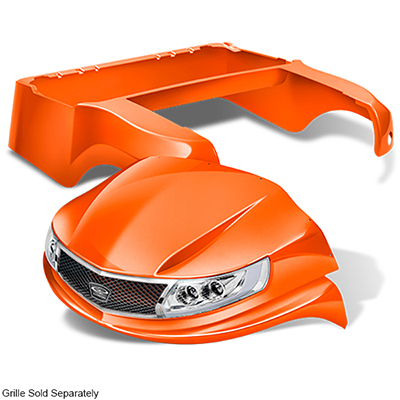 DoubleTake Phoenix Body Kit with Street Legal Light Kit, Club Car Precedent 04+, Orange
