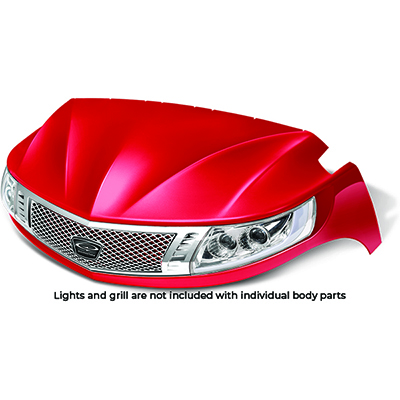 DoubleTake Phoenix Front Cowl, Yamaha Drive2, Red