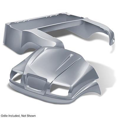 DoubleTake Phantom Body Kit with Grille, Club Car Precedent 04+, Silver