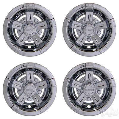 RHOX Wheel Cover, SET OF 4, 10" Vegas Chrome