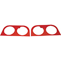 DoubleTake Sentry Dash Cup Holder Trim Set of 2, Club Car DS New Style 00+, Red