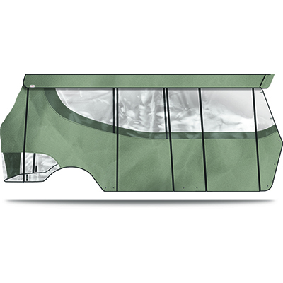 DoubleTake Enclosure & Valance, 6 Passenger, Club Car Precedent, Silver