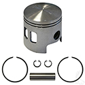 Piston and Ring Assembly, .50mm oversized, E-Z-Go 2-cycle Gas 89-93 2 port oversized pistons