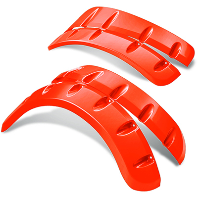 DoubleTake Fender Flare Set for Phoenix Body, E-Z-Go TXT 96+, Orange