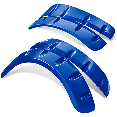 DoubleTake Fender Flare Set for Phoenix Body, Club Car Precedent 04+, Blue