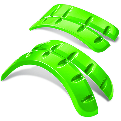 DoubleTake Fender Flare Set for Spartan Body, Club Car DS, Lime