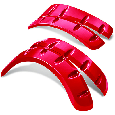 DoubleTake Fender Flare Set for Spartan Body, Club Car DS, Red