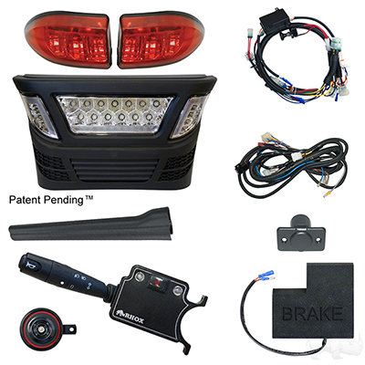 BYO LED Light Bar Kit, Club Car Precedent, Electric 08.5+, 12V, (Deluxe, OE Fit)