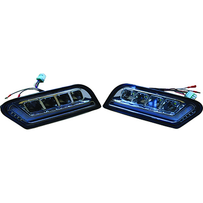 RHOX LED Light Kit w/RGBW Accent Lights, Club Car Tempo, Onward w/ Factory Lights 12-48V