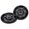 Crunch 6.5" 300W Max Coaxial Speakers, SET OF 2