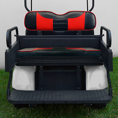 RHOX Rhino Seat Box Kit, Rally Black/Red, E-Z-Go TXT 96+