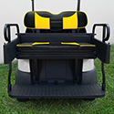 RHOX Rhino Seat Box Kit, Rally Black/Yellow, Club Car Tempo, Precedent 04+