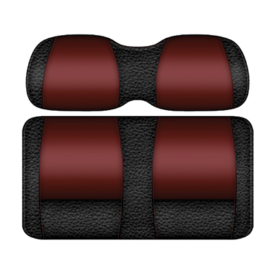 DoubleTake Veranda Front Cushion Set, Club Car Precedent 04+, Black/Burgundy