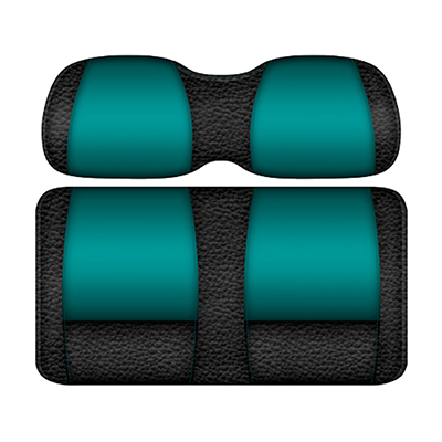 DoubleTake Veranda Front Cushion Set, Yamaha Drive2, Black/Teal