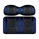 DoubleTake Extreme Front Cushion Set, E-Z-Go TXT 96+, Black/Blue