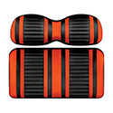 DoubleTake Extreme Front Cushion Set, E-Z-Go TXT 96+, Black/Orange