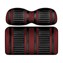DoubleTake Extreme Front Cushion Set, E-Z-Go RXV 08+, Black/Burgundy