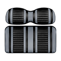 DoubleTake Extreme Front Cushion Set, E-Z-Go RXV 08+, Black/Silver
