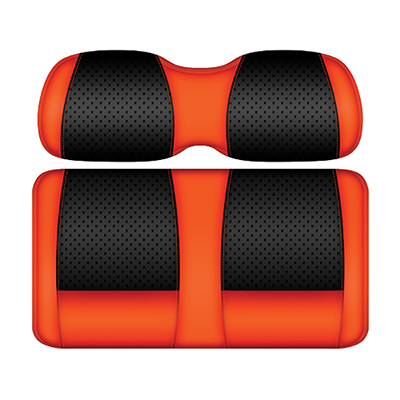 DoubleTake Clubhouse Front Cushion Set, Yamaha Drive2, Black/Orange