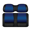 DoubleTake Veranda Seat Pod Cushion Set, E-Z-Go TXT 96+, Black/Blue