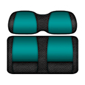DoubleTake Veranda Seat Pod Cushion Set, Club Car DS New Style 00+, Black/Teal