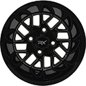RHOX Onyx Milled Gloss Black, 12x7 ET-25