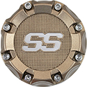 Center Cap, Bronze with Silver SS